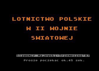 Lotnictwo Polskie w II Wojnie Swiatowej atari screenshot