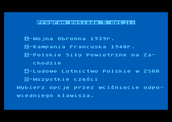 Lotnictwo Polskie w II Wojnie Swiatowej atari screenshot