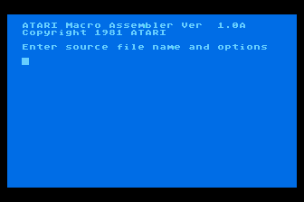 Macro Assembler and Program-Text Editor atari screenshot