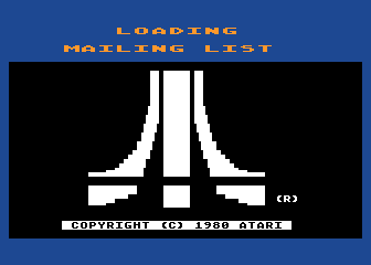 Mailing List atari screenshot