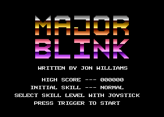 Major Blink atari screenshot