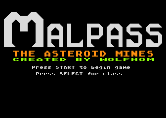 Malpass - The Asteroid Mines atari screenshot