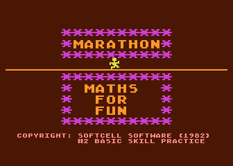 Marathon / Maths for Fun atari screenshot