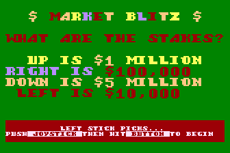 Market Blitz atari screenshot