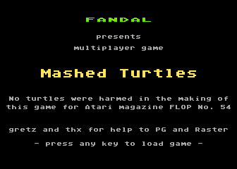 Mashed Turtles atari screenshot