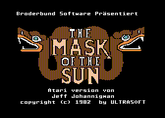 Mask of the Sun (The) atari screenshot
