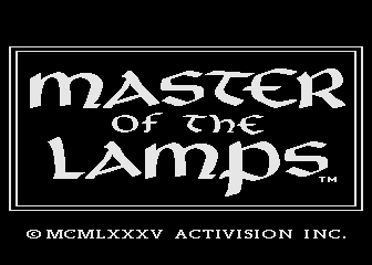 Master of the Lamps atari screenshot