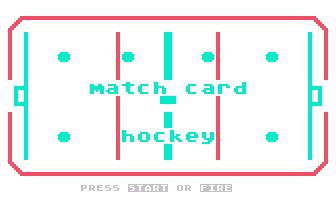 Match Card Hockey atari screenshot