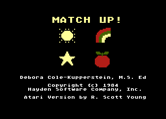 Match Up! atari screenshot