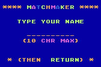 Matchmaker Grammar atari screenshot