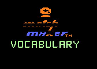 Matchmaker Vocabulary atari screenshot