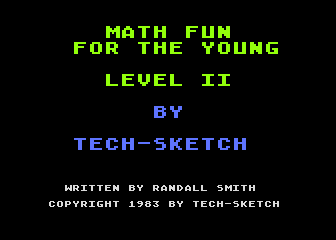Math Fun for the Young - Level II atari screenshot