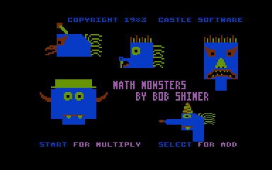 Math Monster atari screenshot