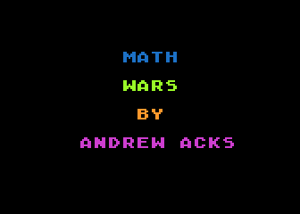 Math Wars atari screenshot
