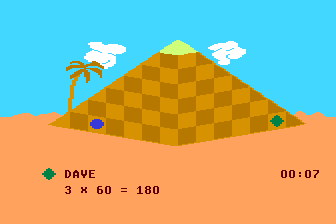 Mathematics Action Games - Pyramid Puzzler atari screenshot
