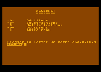 Mathématiques atari screenshot