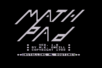MathPad atari screenshot