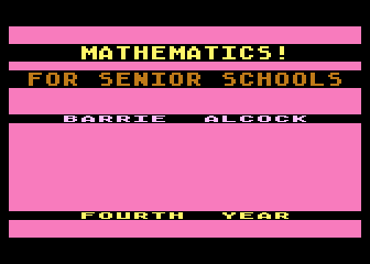 Maths 'O' Level - Year 4 atari screenshot