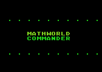 Mathworld Commander atari screenshot