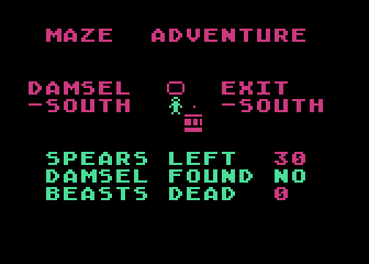 Maze Adventure atari screenshot