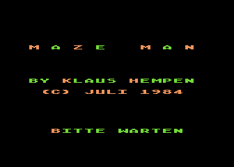 Maze Man atari screenshot