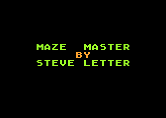 Maze Master atari screenshot