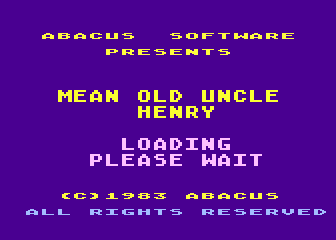 Mean Old Uncle Henry atari screenshot