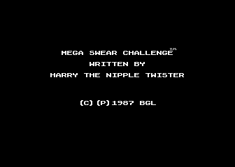 Mega Swear Challenge atari screenshot