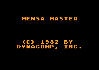 Mensa Master atari screenshot