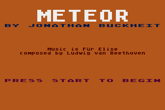 Meteor atari screenshot