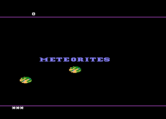 Meteorites atari screenshot