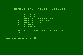 Metric and Problem Solving atari screenshot