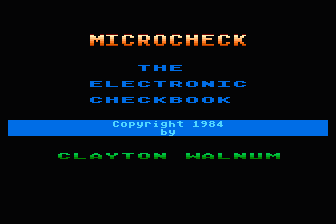 MicroCheck atari screenshot