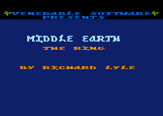 Middle Earth - The Ring atari screenshot