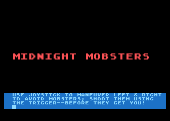 Midnight Mobsters atari screenshot