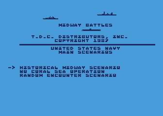 Midway Battles atari screenshot