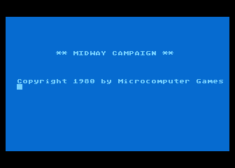 Midway Campaign atari screenshot