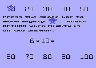 Mighty Multiplication 2 atari screenshot