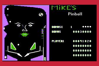 Mike's Pinball atari screenshot