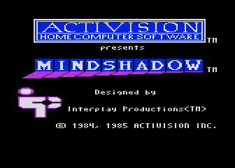 Mindshadow atari screenshot
