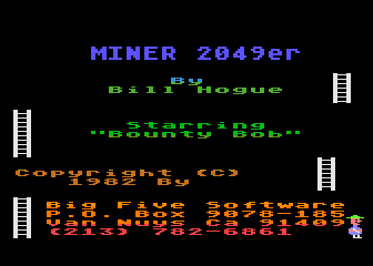 Miner 2049er atari screenshot
