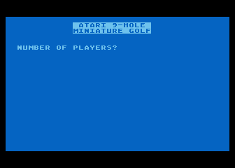 Mini Golf atari screenshot