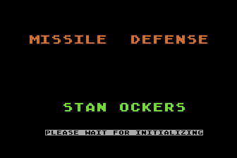 Missile Defense atari screenshot