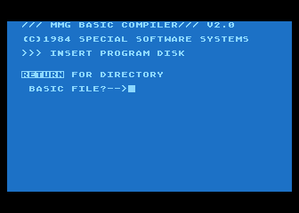 MMG BASIC Compiler atari screenshot