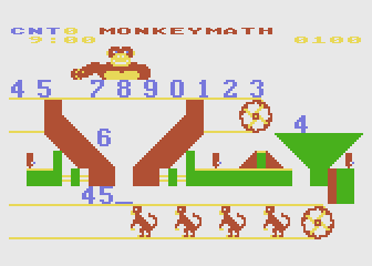 Monkeymath atari screenshot