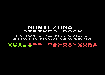 Montezuma Strikes Back atari screenshot