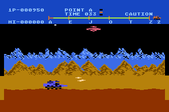 Moon Patrol atari screenshot