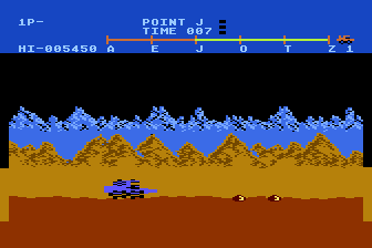 Moon Patrol atari screenshot