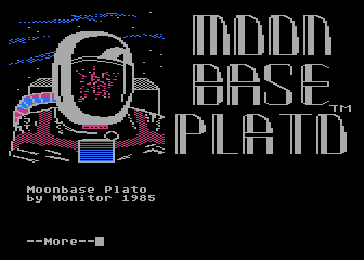 Moonbase Plato atari screenshot