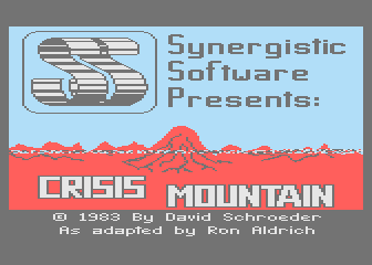Crisis Mountain atari screenshot